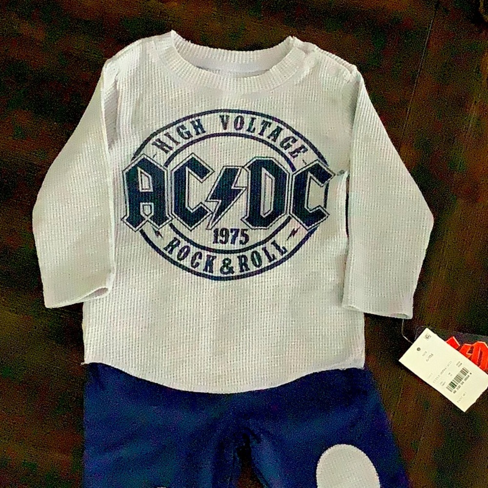 AC⚡️DC  6-9M Baby Outfit